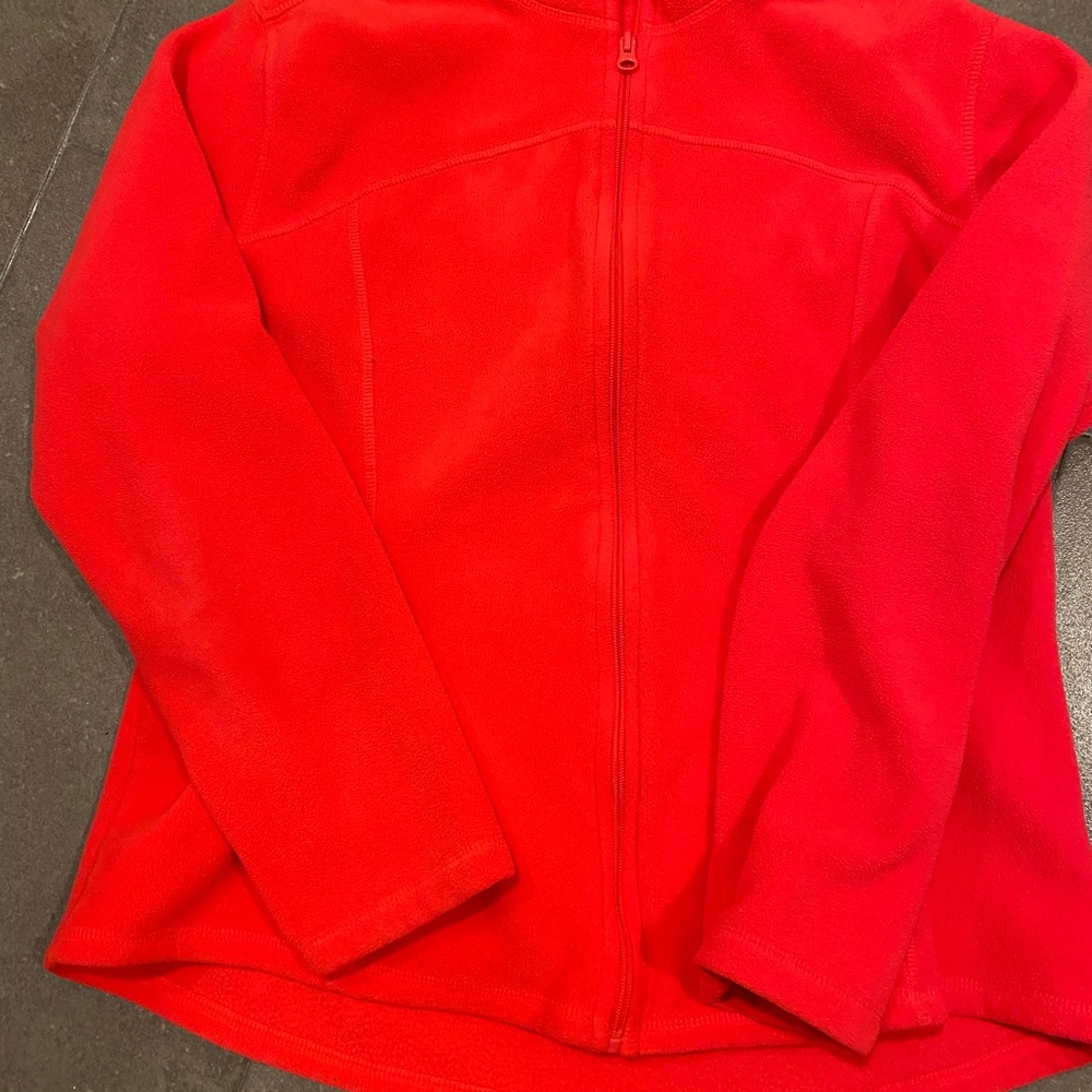 Old navy coral zip up fleece xL